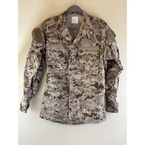 Navy Working Uniform Blouse Type II Desert MARPAT Top Small Regular Excellent -b